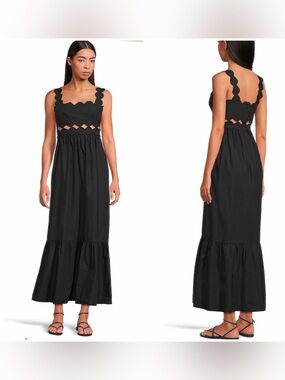 beach riot campbell cutout maxi dress | Dresses | Floral In Blue Pink Brocade Sweetheart Neck